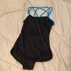 Black ballet leotard